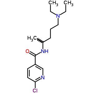 6-Chloro-3-(n-(4-diethylamino)-1-methylbutyl)-3-pyridinecarboxamide Structure,79692-51-6Structure