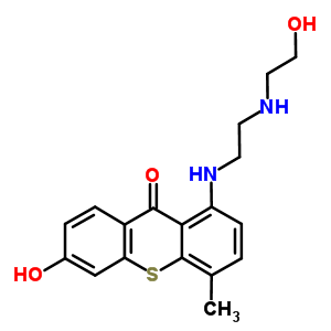 6-Hydroxy-1-[2-(2-hydroxyethylamino)ethylamino]-4-methyl-thioxanthen-9-one Structure,80568-46-3Structure