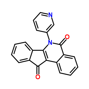 5H-indeno[1,2-c]isoquinoline-5,11(6h)-dione, 6-(3-pyridinyl)- Structure,81721-83-7Structure