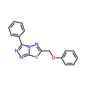 6-(Phenoxymethyl)-3-phenyl(1,2,4)triazolo(3,4-b)(1,3,4)thiadiazole Structure,83676-82-8Structure