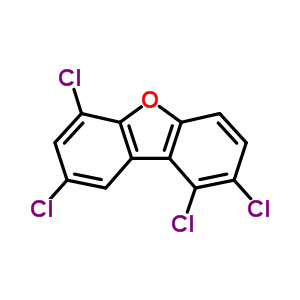 1,2,6,8-Tetrachlorodibenzofuran Structure,83710-07-0Structure