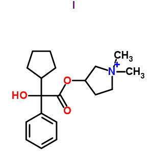 3-[2-Cyclopentyl(hydroxy)phenylacetoxy]-1,1-dimethylpyrrolidinium iodide Structure,873295-32-0Structure