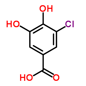 3-Chloro-4,5-dihydroxybenzoic acid Structure,87932-49-8Structure