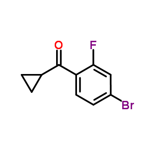 (4-Bromo-2-fluorophenyl)(cyclopropyl)methanone Structure,898790-15-3Structure