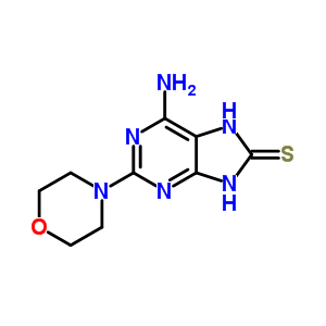 6-Amino-2-morpholin-4-yl-7,9-dihydropurine-8-thione Structure,90563-38-5Structure