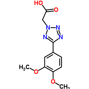 5-(3,4-Dimethoxyphenyl)-2H-tetrazol-2-yl]acetic acid Structure,91759-61-4Structure