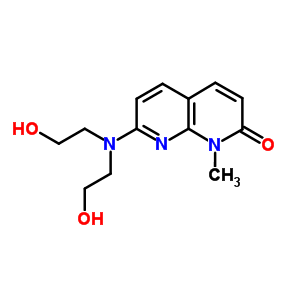 7-(Bis(2-hydroxyethyl)amino)-1-methyl-1,8-naphthyridin-2-one Structure,91860-14-9Structure