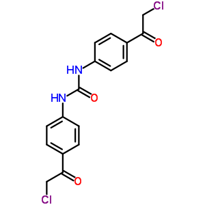 Urea,n,n-bis[4-(2-chloroacetyl)phenyl]- Structure,93320-35-5Structure