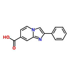 2-Phenylimidazo[1,2-a]pyridine-7-carboxylic acid Structure,959-40-0Structure